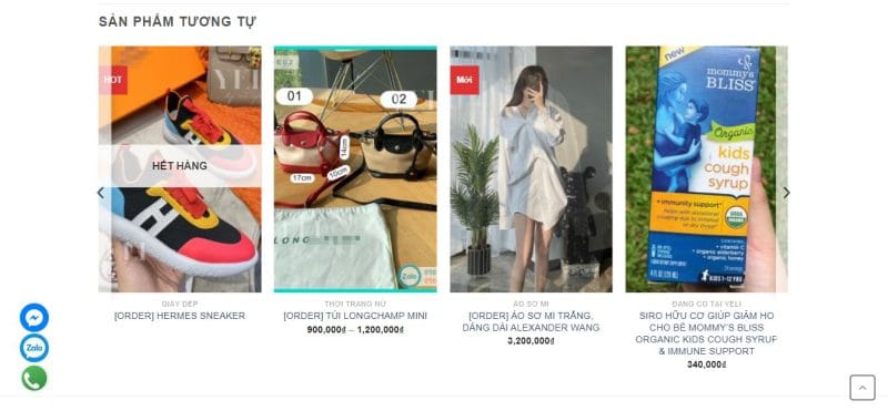 Giao diện website bán hàng hiệu trang phục - ảnh xem trước 5