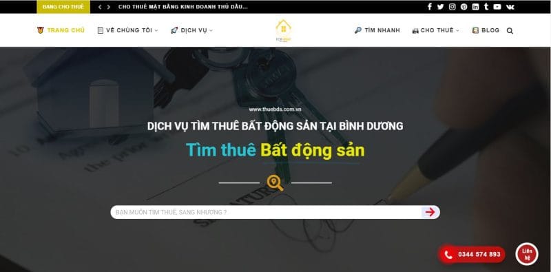 website bất động sản