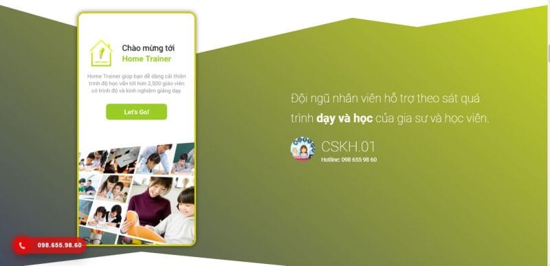 Giao diện giới thiệu ứng dụng gia sư - ảnh xem trước 2
