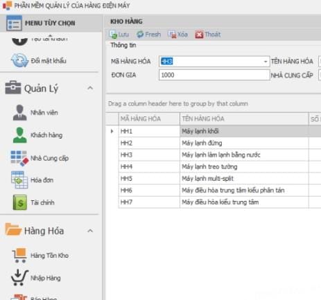 Souce code Phần mềm quản lý cửa hàng ( máy lạnh, Tivi, Điện thoại ...) + Database - Ảnh 3