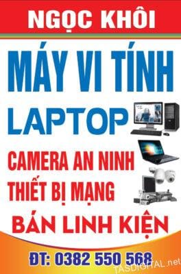 Băng rôn quảng cáo cho cửa hàng máy tính