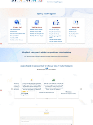 Website dịch vụ Pháp lý Bình Dương — dự án thiết kế website Bình Dương TASDIGITAL