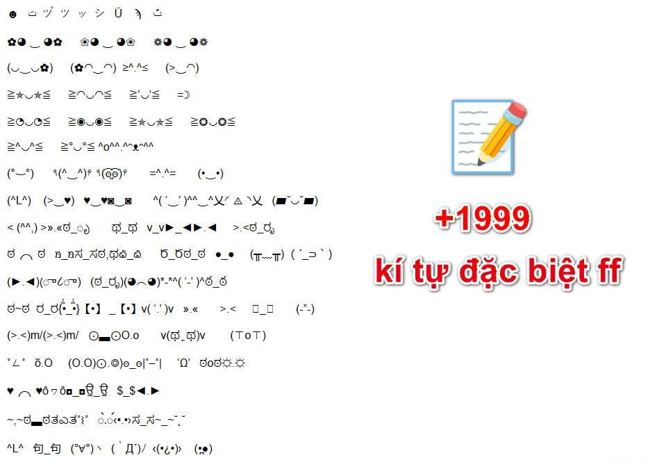 1999+ Kí Tự Đặc Biệt FF Đẹp & Độc Nhất 2026 – Tạo Tên Free Fire Cực Ngầu